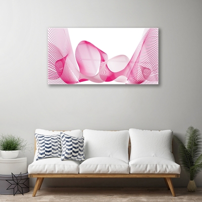 Pintura acrílica Abstração Linhas Ondas Arte