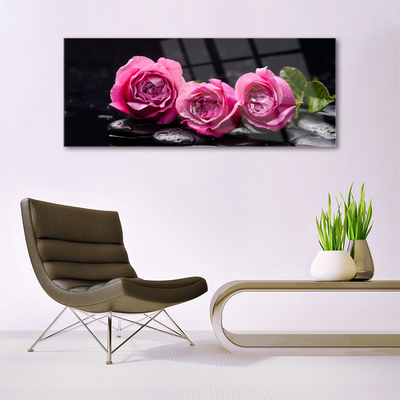 Pintura acrílica Roses Stones Zen Spa Natureza