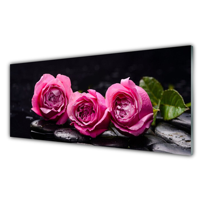 Pintura acrílica Roses Stones Zen Spa Natureza
