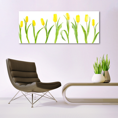 Quadro acrílico Flores de tulipas amarelas