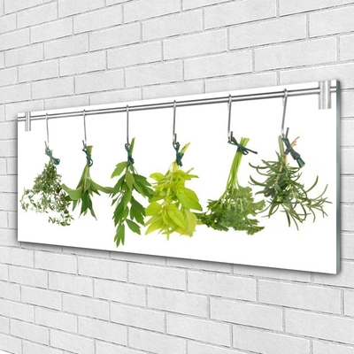 Pintura acrílica Folhas Natureza Ervas