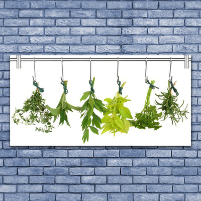 Pintura acrílica Folhas Natureza Ervas