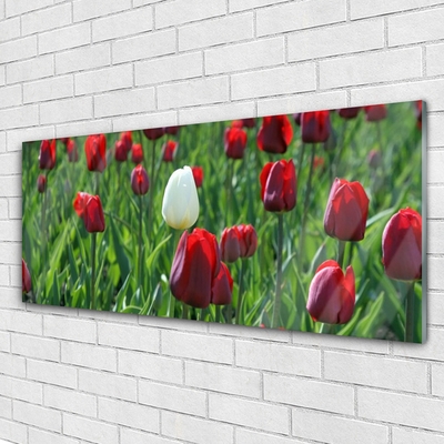 Pintura acrílica Tulipas Flores Natureza