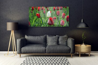 Pintura acrílica Tulipas Flores Natureza