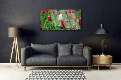 Pintura acrílica Tulipas Flores Natureza