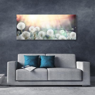 Pintura acrílica Flores de dente-de-leão Natureza