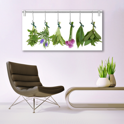 Pintura acrílica Ervas Folhas Secas Flores