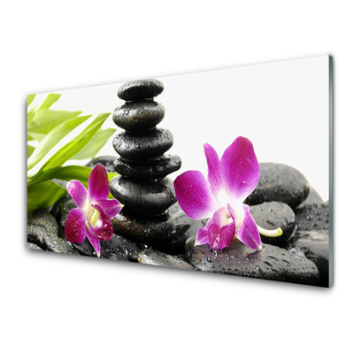 Quadro acrílico Pedras de orquídea Zen Spa