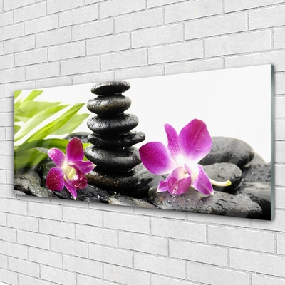 Quadro acrílico Pedras de orquídea Zen Spa