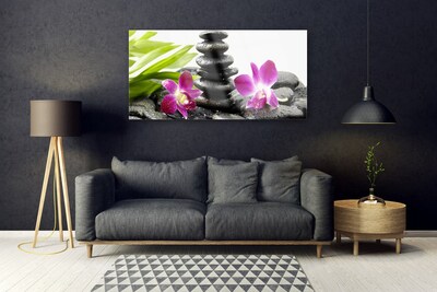 Quadro acrílico Pedras de orquídea Zen Spa