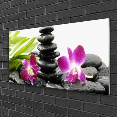 Quadro acrílico Pedras de orquídea Zen Spa