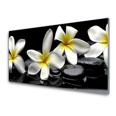Pintura acrílica Linda flor de plumeria