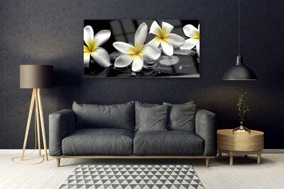 Pintura acrílica Linda flor de plumeria