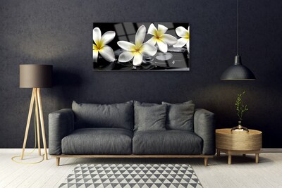 Pintura acrílica Linda flor de plumeria