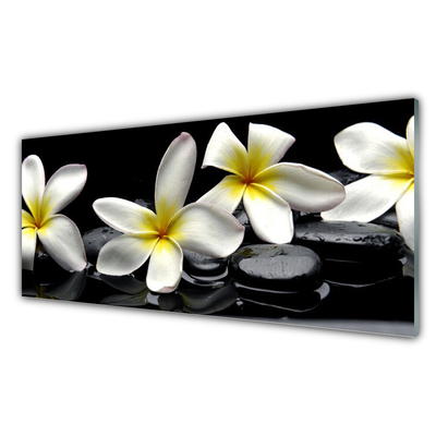 Pintura acrílica Linda flor de plumeria