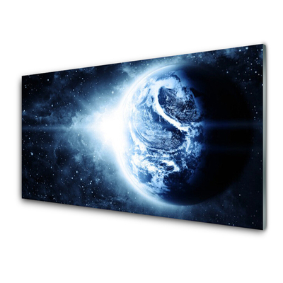 Quadro acrílico Terra Espaço Planeta