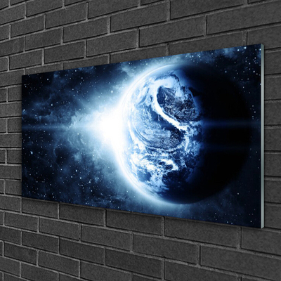 Quadro acrílico Terra Espaço Planeta