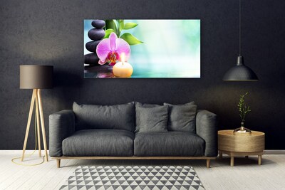 Pintura acrílica Natureza da Água da Orquídea