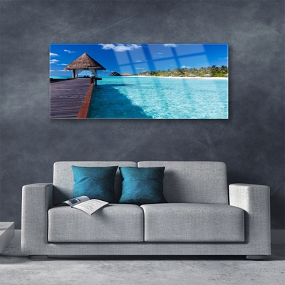 Quadro acrílico Ponte da Arquitetura do Mar