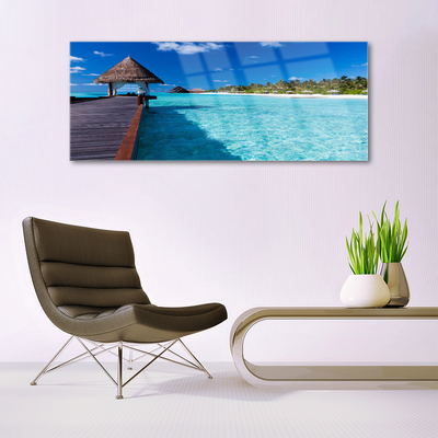 Quadro acrílico Ponte da Arquitetura do Mar