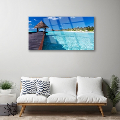 Quadro acrílico Ponte da Arquitetura do Mar