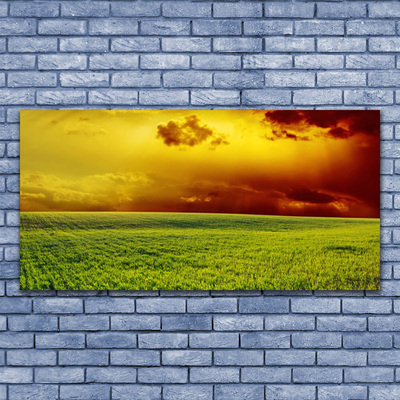 Pintura acrílica Paisagem de campo