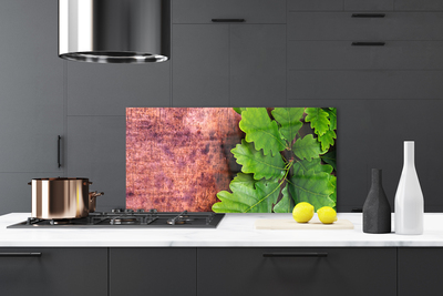 Painel cozinha Folhas de carvalho