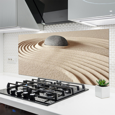 Painel vidro cozinha Arte em arenito