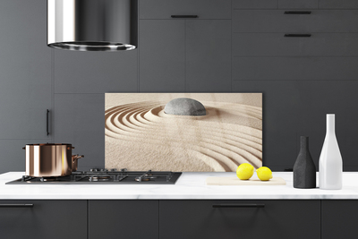 Painel vidro cozinha Arte em arenito