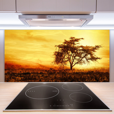 Painel vidro cozinha Natureza da Árvore