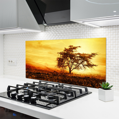 Painel vidro cozinha Natureza da Árvore