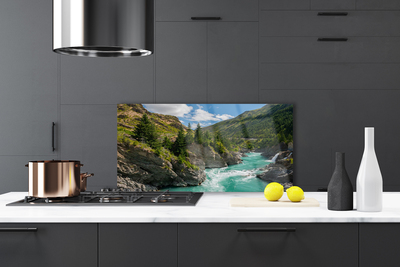Painel cozinha Paisagem de rios e montanhas