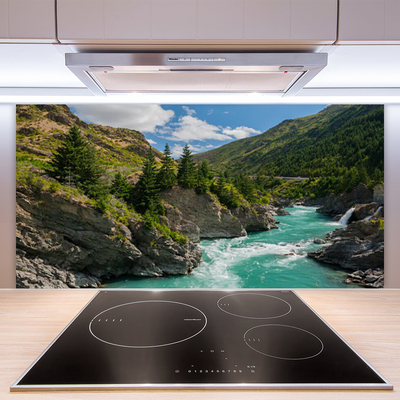 Painel cozinha Paisagem de rios e montanhas