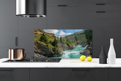 Painel cozinha Paisagem de rios e montanhas