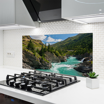 Painel cozinha Paisagem de rios e montanhas