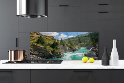 Painel cozinha Paisagem de rios e montanhas
