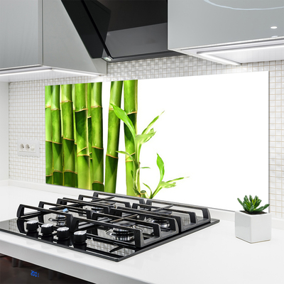 Painel vidro cozinha Planta de bambu
