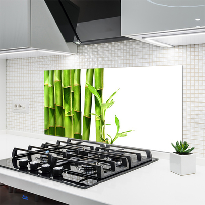 Painel vidro cozinha Planta de bambu