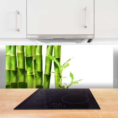 Painel vidro cozinha Planta de bambu