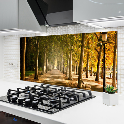 Painel vidro cozinha Paisagem do Beco do Parque