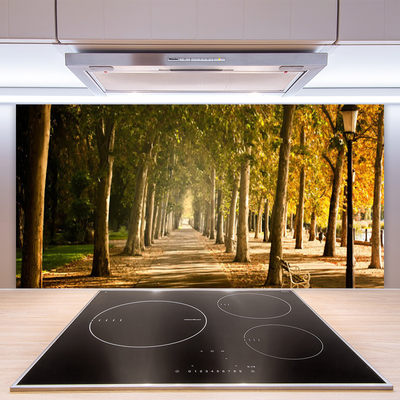 Painel vidro cozinha Paisagem do Beco do Parque