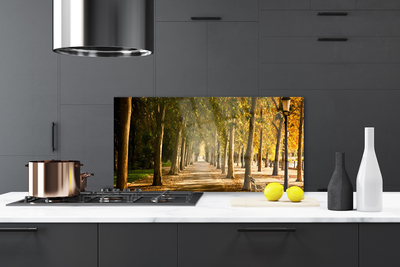 Painel vidro cozinha Paisagem do Beco do Parque