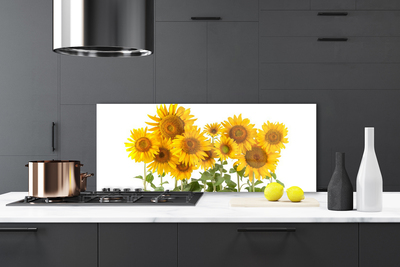 Painel cozinha Planta de girassol