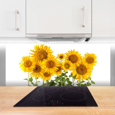 Painel cozinha Planta de girassol