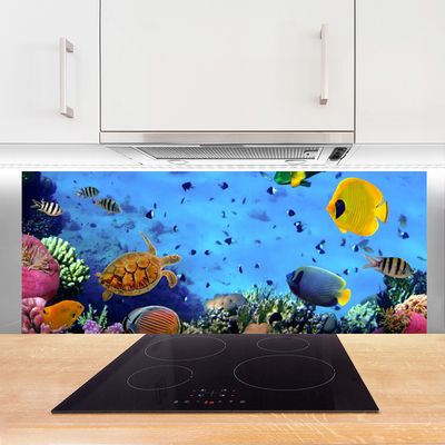Painel cozinha Natureza dos peixes dos recifes de coral