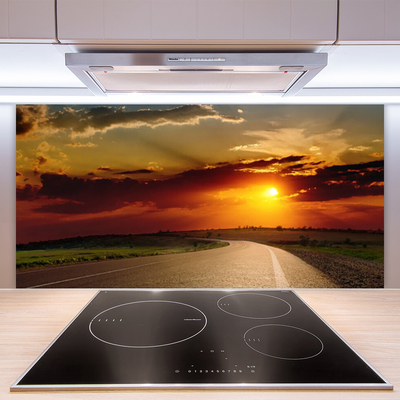 Painel vidro cozinha Paisagem da East Road