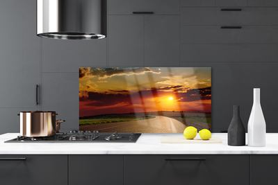 Painel vidro cozinha Paisagem da East Road