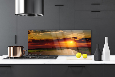 Painel vidro cozinha Paisagem da East Road