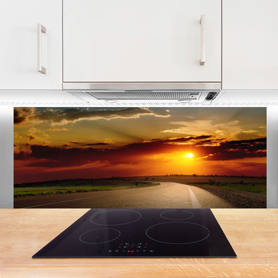 Painel vidro cozinha Paisagem da East Road