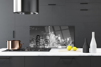 Painel vidro cozinha Estátua da Liberdade em Nova York